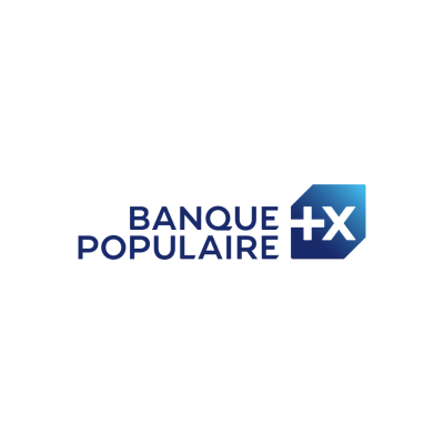 Logo de Banque Populaire - banque services financiers - Bobines thermiques et rouleaux de caisse Made in France - Fournisseur de consommables professionnels La Bobine Française.