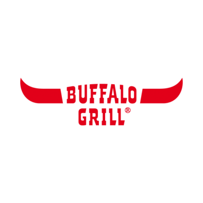 Logo de Buffalo Grill - restauration grill - Bobines thermiques et rouleaux de caisse Made in France - Fournisseur de consommables professionnels La Bobine Française.
